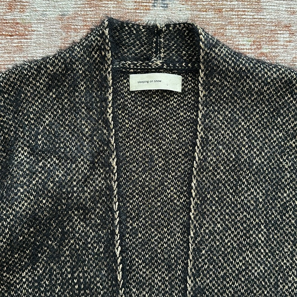 Iridescent Sleeping On Snow Open Front Cardigan - image 3